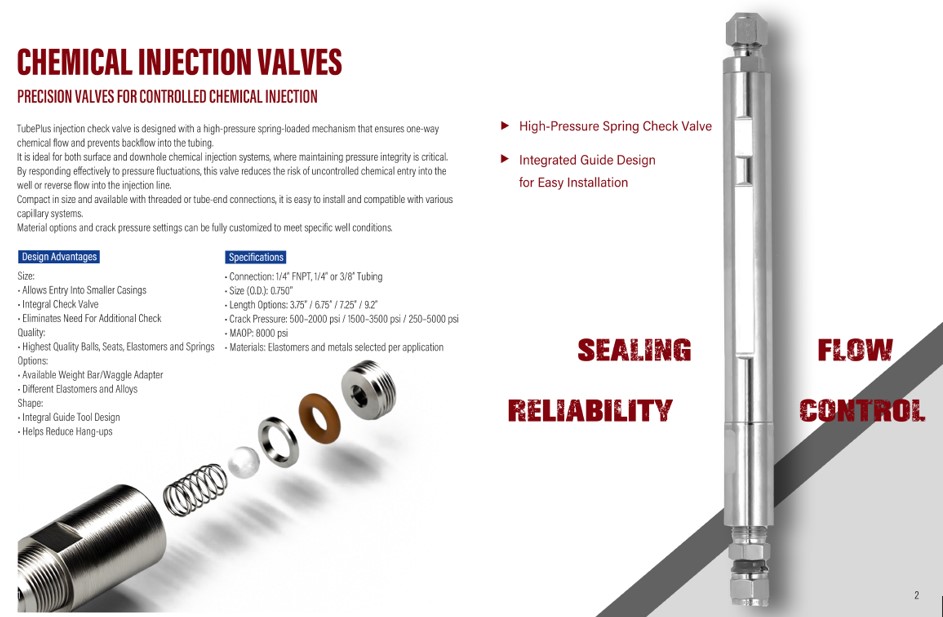 Chemical injection Check valve